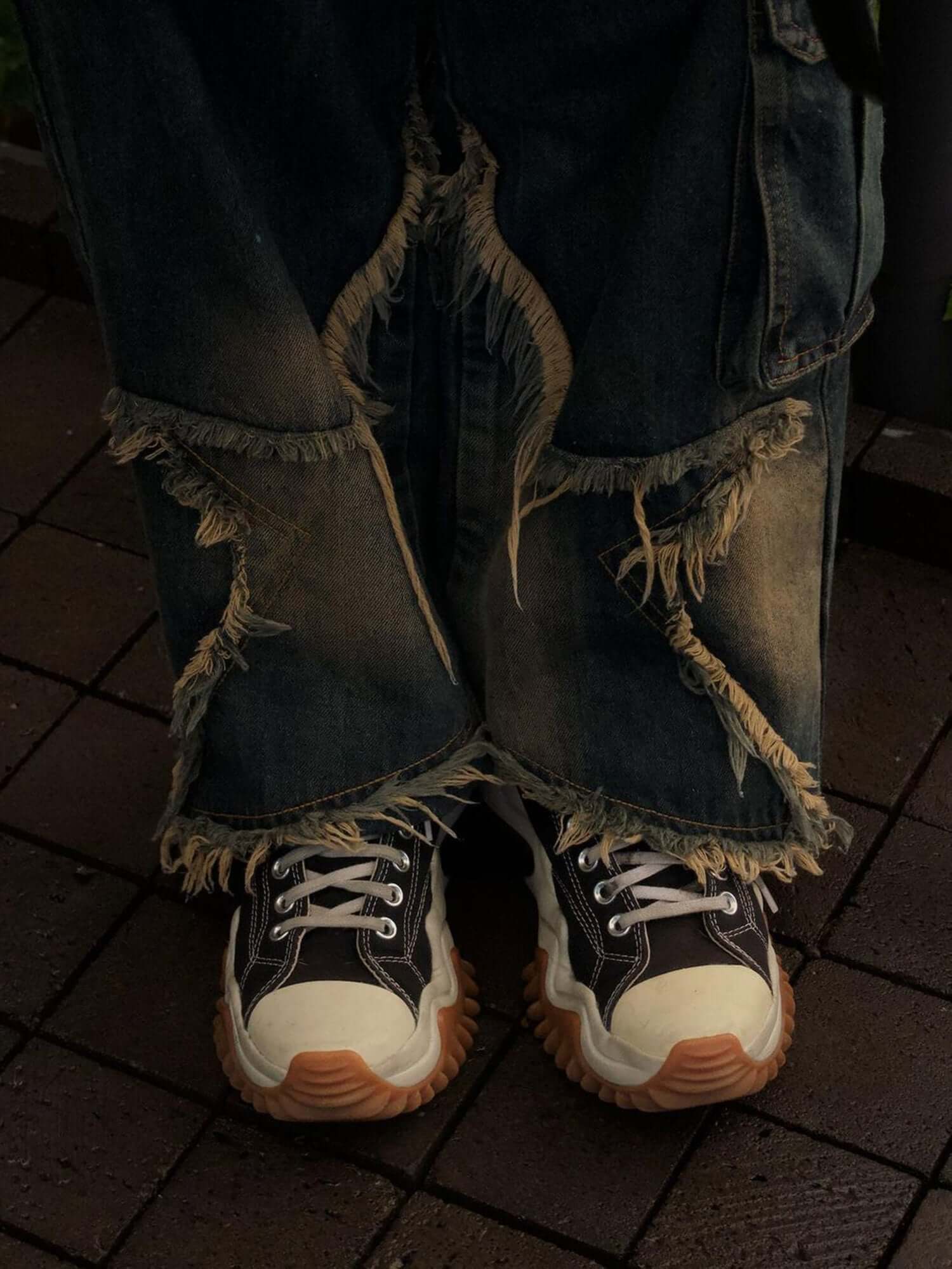 Add playful edge to your denim collection with the Patch Embroidered Straight Leg Jeans. Featuring bold star patches and a flattering high-waist cut, these jeans blend vintage charm with a wide-leg silhouette for standout streetwear appeal. Crafted from d