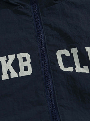 Step out in bold confidence with the Patchwork Contrasting Windbreaker Jacket — a lightweight statement piece inspired by retro athletic wear. Made from durable polyester, this jacket features a dynamic color-block pattern with contrast panels, a branded