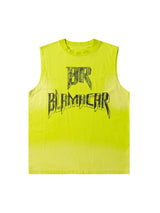 Phantom Letters BR BUMICAR Graphic Print Vest Streetwear