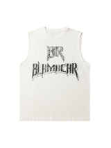 Phantom Letters BR BUMICAR Graphic Print Vest Streetwear