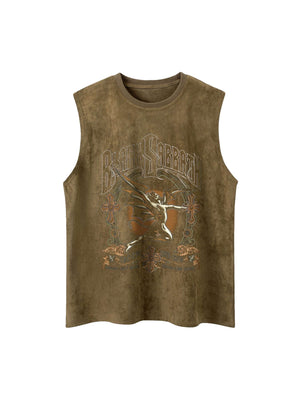 Upgrade your warm-weather essentials with the Printed Crew Neck Casual Vest — a simple yet stylish piece designed for effortless comfort. Made from a soft and breathable cotton blend, this sleeveless vest features a relaxed fit, classic crew neckline, and