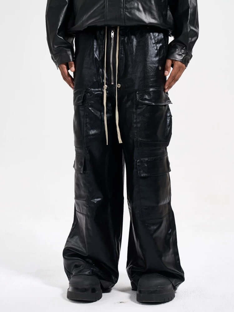 Step up your streetwear with the RO Style Multi Pocket Matte Coated Overalls. Made from a durable cotton blend, these overalls feature a matte finish with a modern edge and a utility-inspired design. The multiple functional pockets offer both style and pr