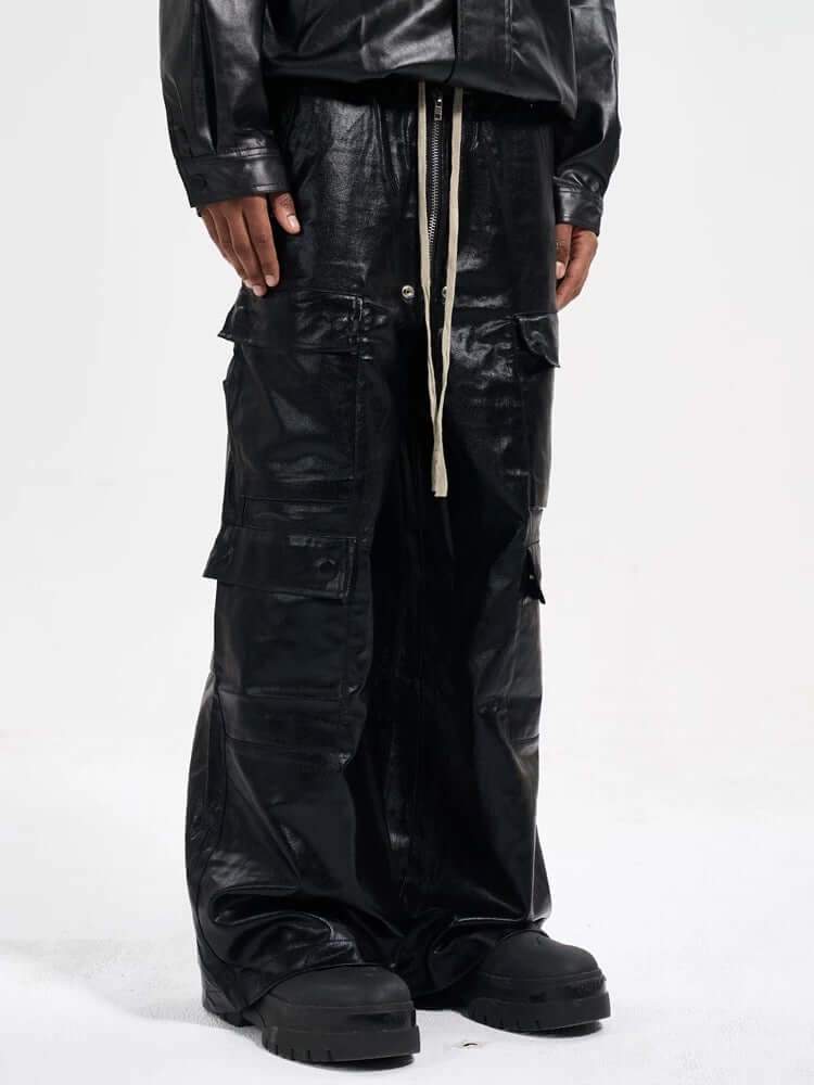 Step up your streetwear with the RO Style Multi Pocket Matte Coated Overalls. Made from a durable cotton blend, these overalls feature a matte finish with a modern edge and a utility-inspired design. The multiple functional pockets offer both style and pr