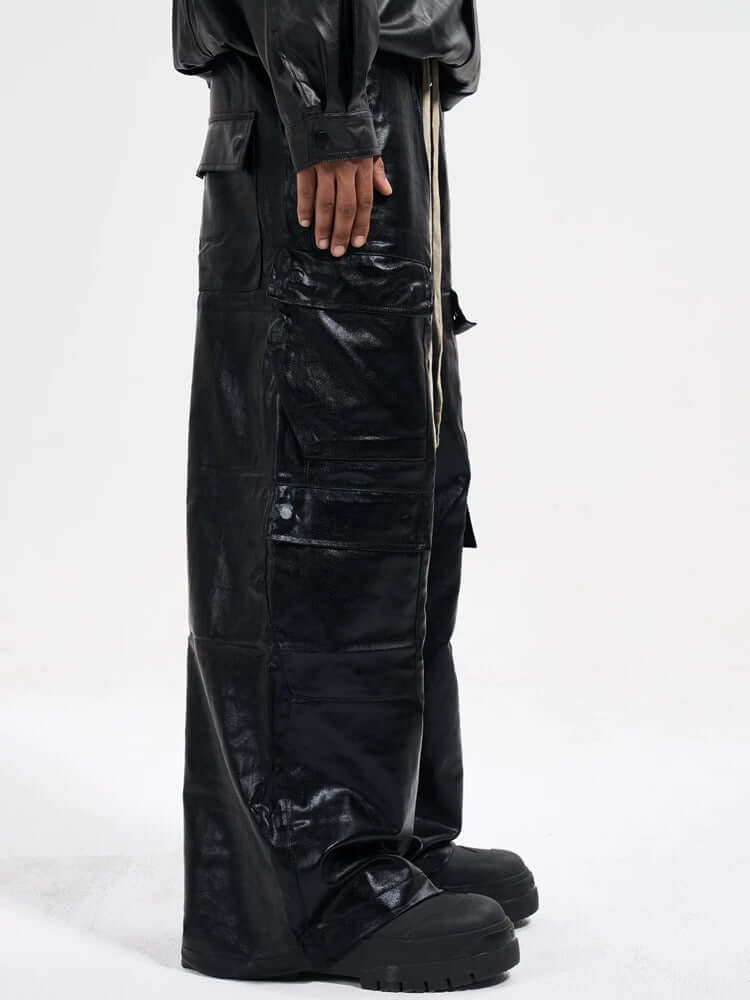 Step up your streetwear with the RO Style Multi Pocket Matte Coated Overalls. Made from a durable cotton blend, these overalls feature a matte finish with a modern edge and a utility-inspired design. The multiple functional pockets offer both style and pr