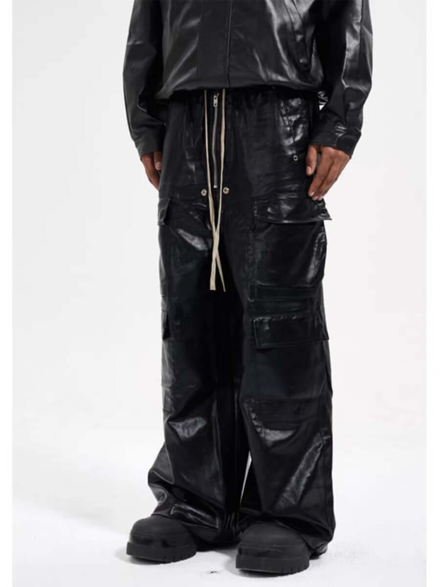 Step up your streetwear with the RO Style Multi Pocket Matte Coated Overalls. Made from a durable cotton blend, these overalls feature a matte finish with a modern edge and a utility-inspired design. The multiple functional pockets offer both style and pr