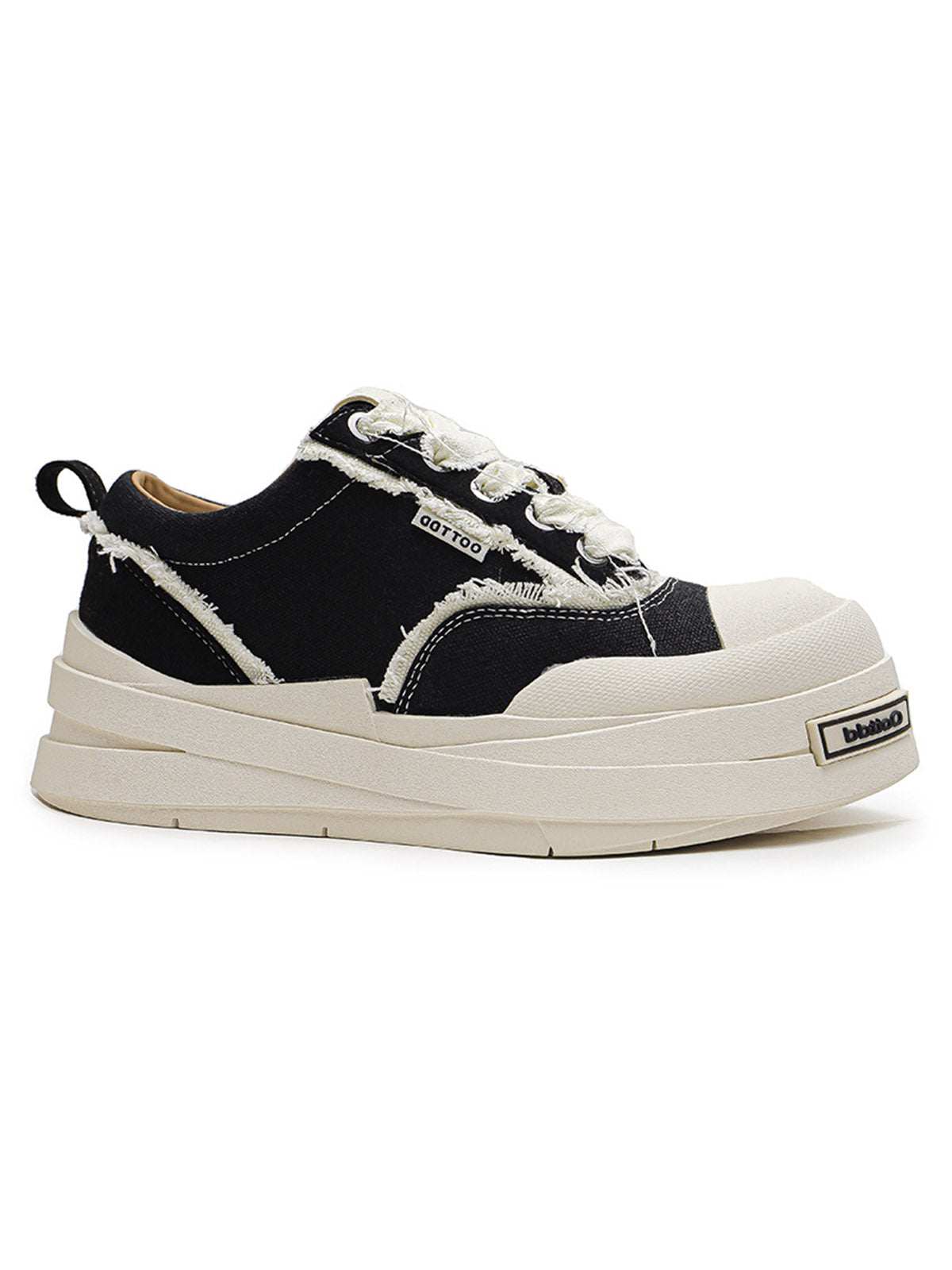 Raggedy Round Toe Sneakers Streetwear