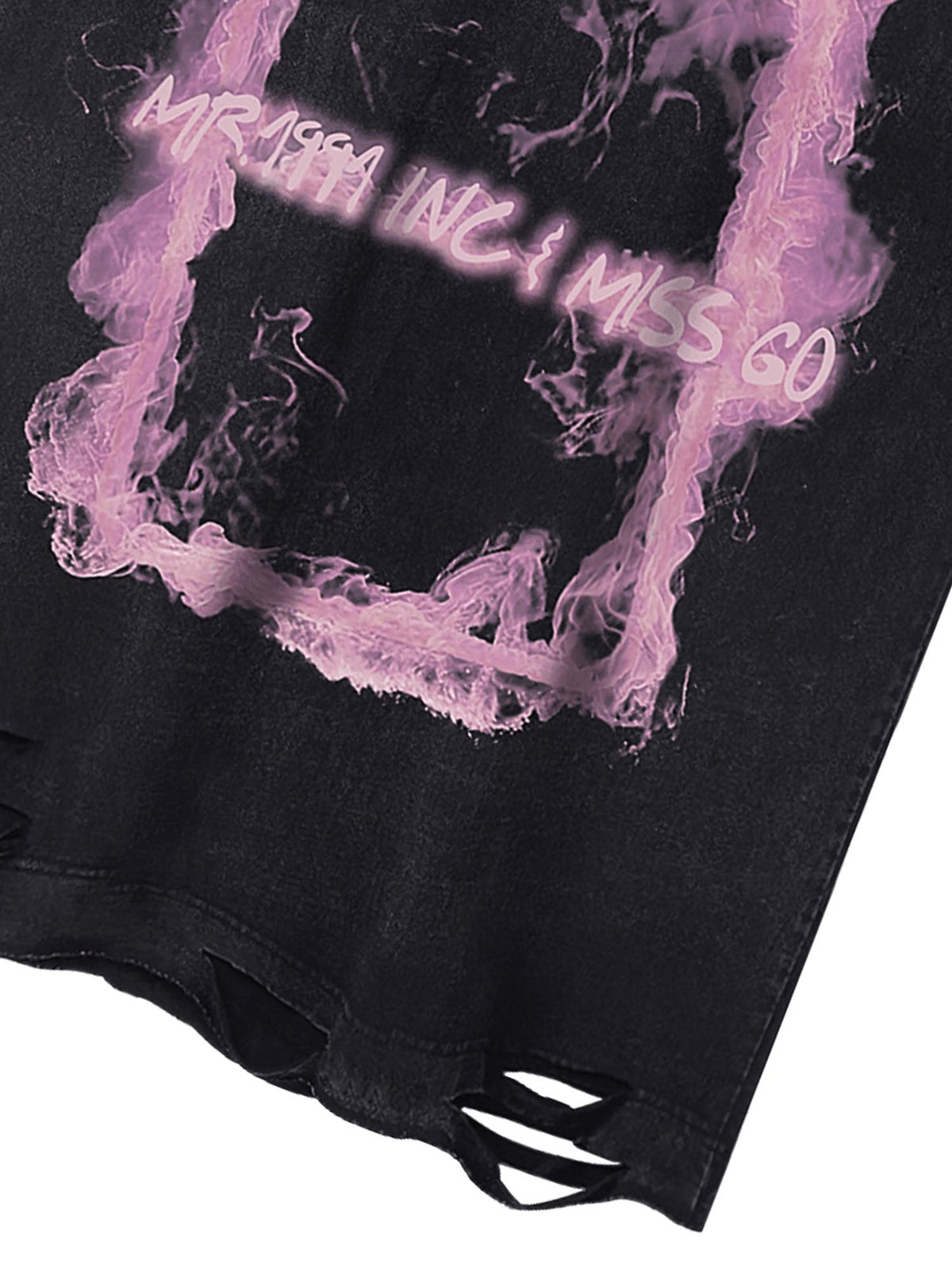 Camiseta sin mangas acid wash – detalle del dobladillo | XoKool