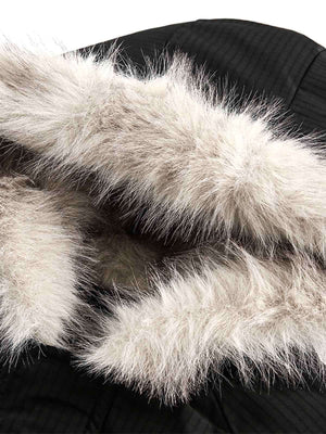 Wrap yourself in warmth and retro flair with the Retro Fur Hooded Fleece Bomber Jacket — a cold-weather staple designed for cozy comfort and timeless edge. Made from durable nylon with an ultra-soft faux fur lining, this bomber features a zip-up front, ri