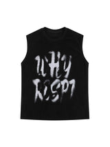 Bring bold energy to your outfit with the Retro Hip Hop Abstract Letter Print Vest. Made from 100% breathable cotton, this sleeveless piece features a classic crew neck and an abstract graphic print with strong typographic elements that scream attitude. D