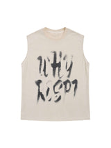 Bring bold energy to your outfit with the Retro Hip Hop Abstract Letter Print Vest. Made from 100% breathable cotton, this sleeveless piece features a classic crew neck and an abstract graphic print with strong typographic elements that scream attitude. D