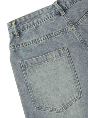 Add vintage attitude to your look with the Retro Stitching Diamonds Embroidery Shorts — a bold streetwear staple made for warm-weather edge. Crafted from sturdy denim, these shorts feature distressed details, a raw hem finish, side pockets, and intricate
