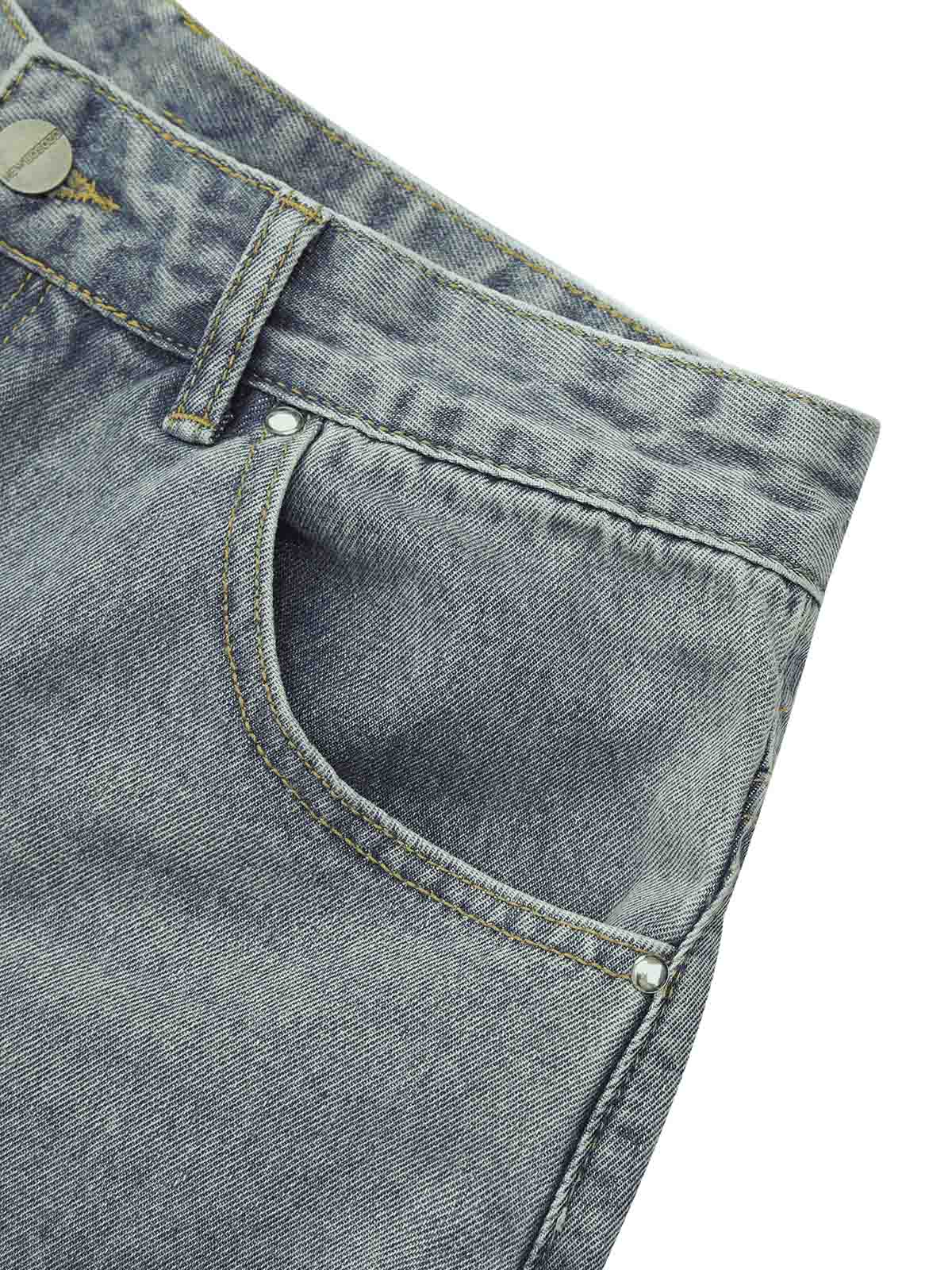 Add vintage attitude to your look with the Retro Stitching Diamonds Embroidery Shorts — a bold streetwear staple made for warm-weather edge. Crafted from sturdy denim, these shorts feature distressed details, a raw hem finish, side pockets, and intricate