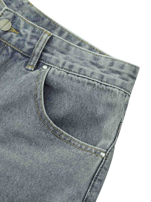 Add vintage attitude to your look with the Retro Stitching Diamonds Embroidery Shorts — a bold streetwear staple made for warm-weather edge. Crafted from sturdy denim, these shorts feature distressed details, a raw hem finish, side pockets, and intricate