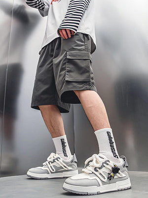 Zapatillas skate con cordones de cuerda – en modelo, gris | XoKool
