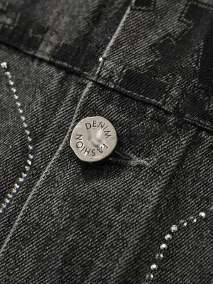 Unleash your inner rebel with the Retro Wasteland Rivet Denim Vest. Made from durable denim, this sleeveless vest features distressed detailing, a bold graphic back patch, and a zip-up front that delivers a raw, edgy aesthetic. Perfect for layering over t