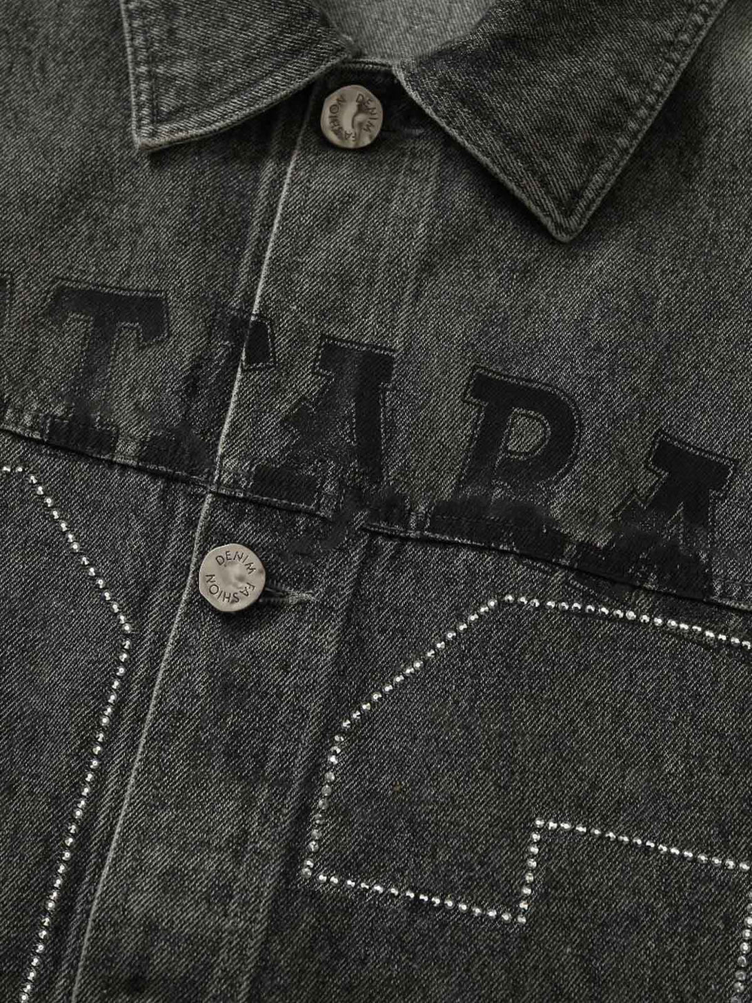 Unleash your inner rebel with the Retro Wasteland Rivet Denim Vest. Made from durable denim, this sleeveless vest features distressed detailing, a bold graphic back patch, and a zip-up front that delivers a raw, edgy aesthetic. Perfect for layering over t