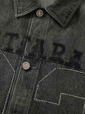 Unleash your inner rebel with the Retro Wasteland Rivet Denim Vest. Made from durable denim, this sleeveless vest features distressed detailing, a bold graphic back patch, and a zip-up front that delivers a raw, edgy aesthetic. Perfect for layering over t