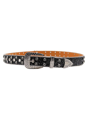 Turn heads with the Rhinestone Skull Belt — a bold accessory that fuses rock-inspired attitude with glam details. Crafted from durable genuine leather, this belt features sparkling rhinestone studs and a striking skull-shaped buckle for a rebellious edge.