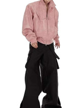 Vintage Motorcycle Suede Street Rap Jacket Urban Edge - 10505