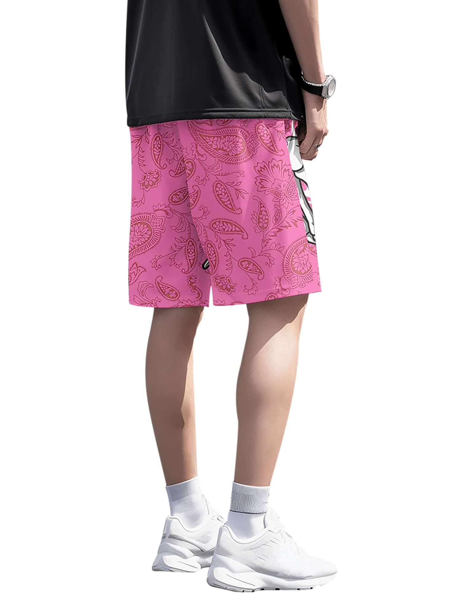 Add bold energy to your summer rotation with the Skull Hand Print Hip-hop Shorts — made for movement, style, and sunny adventures. Crafted from quick-dry fabric, these shorts feature a vivid spider web and skull hand print, elastic waistband with drawstri