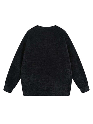 Add a bold edge to your fall and winter wardrobe with the Spider Mohair Sweater. Crafted from soft, cozy knit fabric, this standout piece features a striking spider graphic design, making it perfect for casual outings, Halloween events, or adding a daring