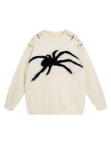 Add a bold edge to your fall and winter wardrobe with the Spider Mohair Sweater. Crafted from soft, cozy knit fabric, this standout piece features a striking spider graphic design, making it perfect for casual outings, Halloween events, or adding a daring