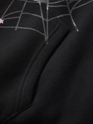 Level up your streetwear game with the Spider Printed Sweatshirt And Sweatpants Set. Crafted from a soft and breathable cotton blend, this matching hoodie and sweatpants set features a bold spider graphic print and comfortable relaxed fit. Designed with a
