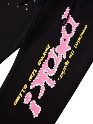 Level up your streetwear game with the Spider Printed Sweatshirt And Sweatpants Set. Crafted from a soft and breathable cotton blend, this matching hoodie and sweatpants set features a bold spider graphic print and comfortable relaxed fit. Designed with a