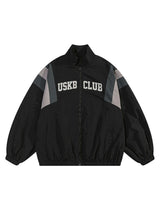 Patchwork Contrasting Windbreaker Jacket Retro Street Style - 10507