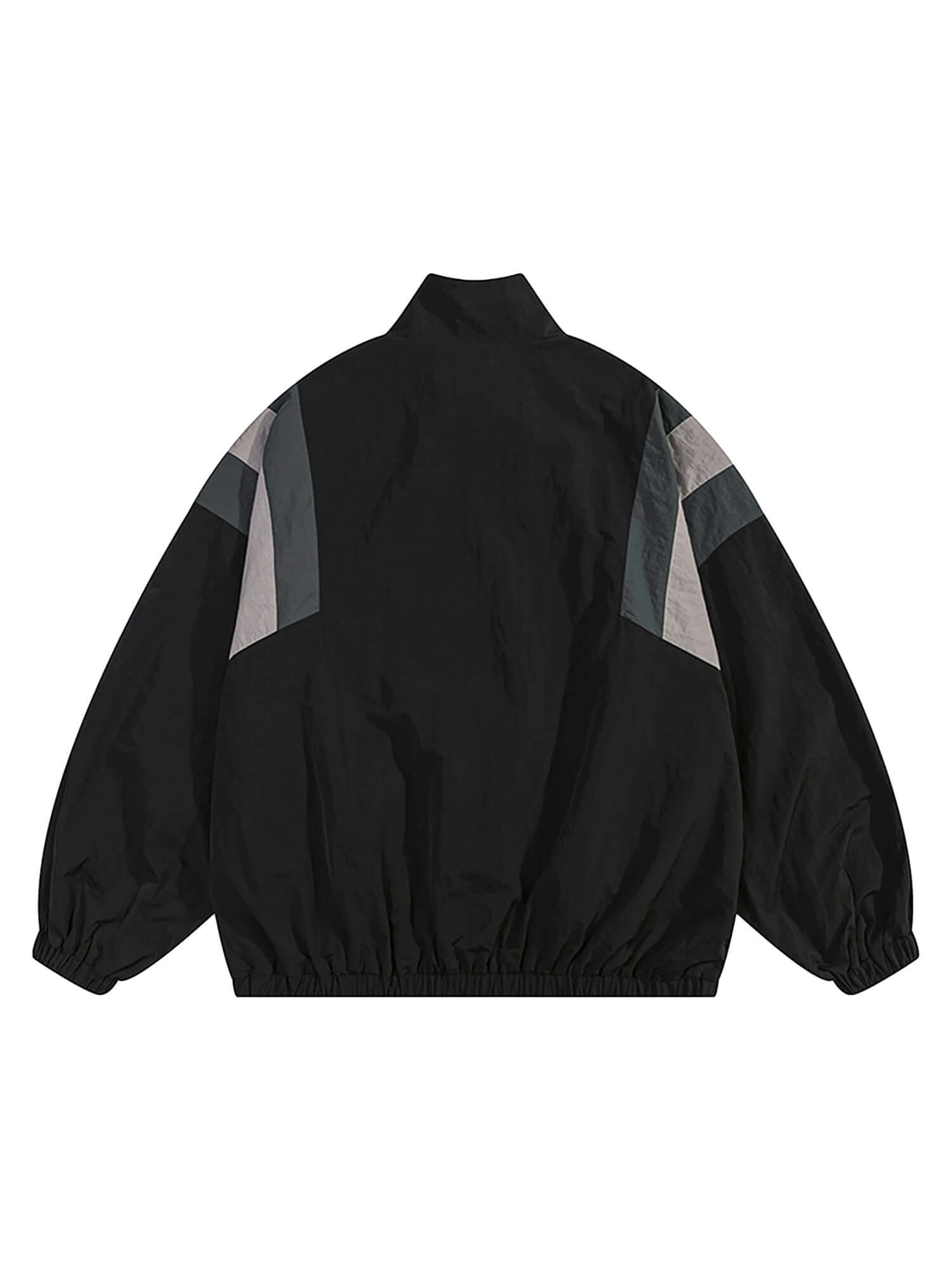Patchwork Contrasting Windbreaker Jacket Retro Street Style - 10507