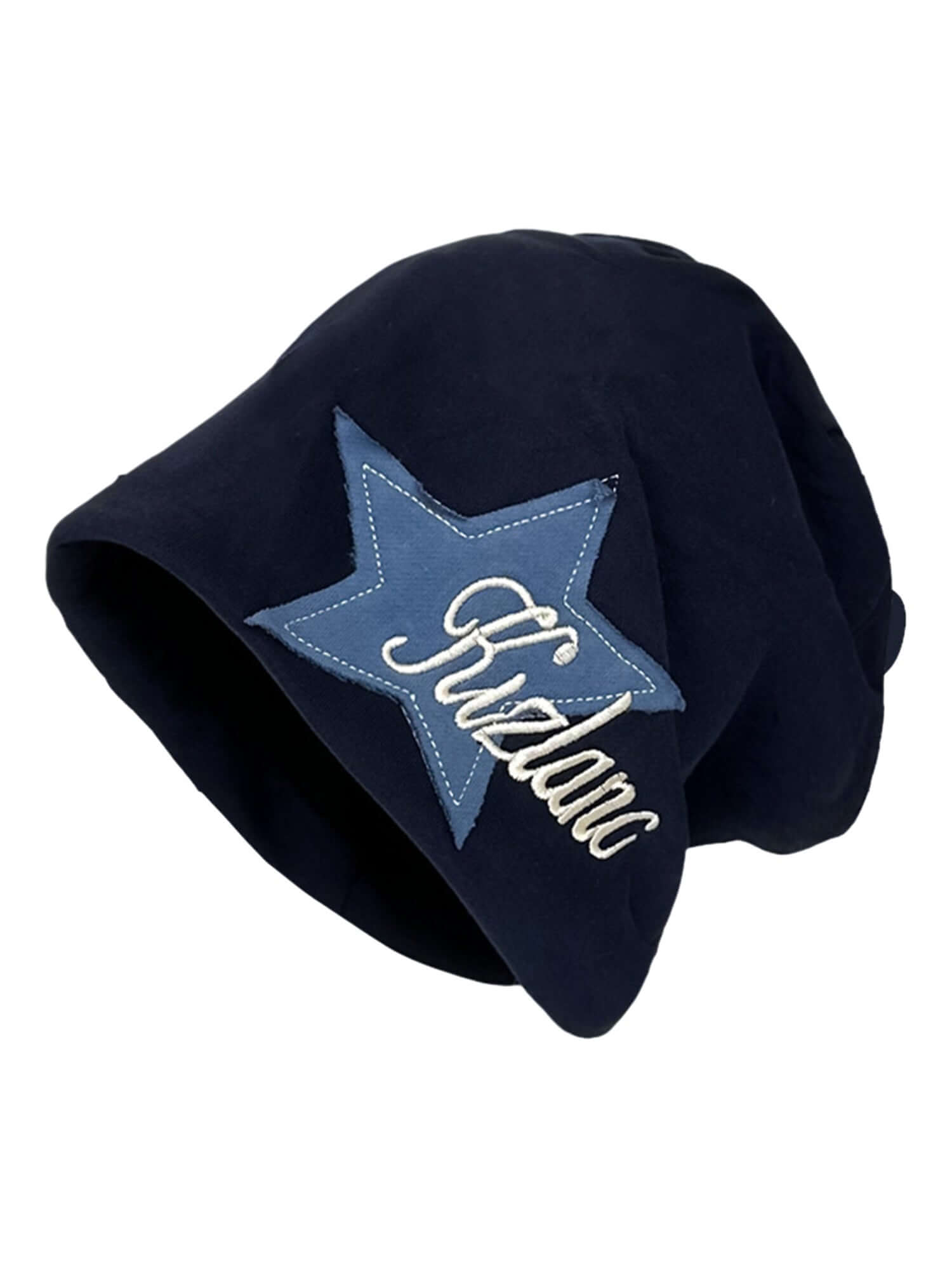 Add a playful edge to your outfit with the Star Embroidered Wrap Hat — the perfect blend of comfort and bold street style. Made from soft acrylic, this hat features a stylish pink star print, "Rockstar" text embroidery, and a stretchy fit that provides a