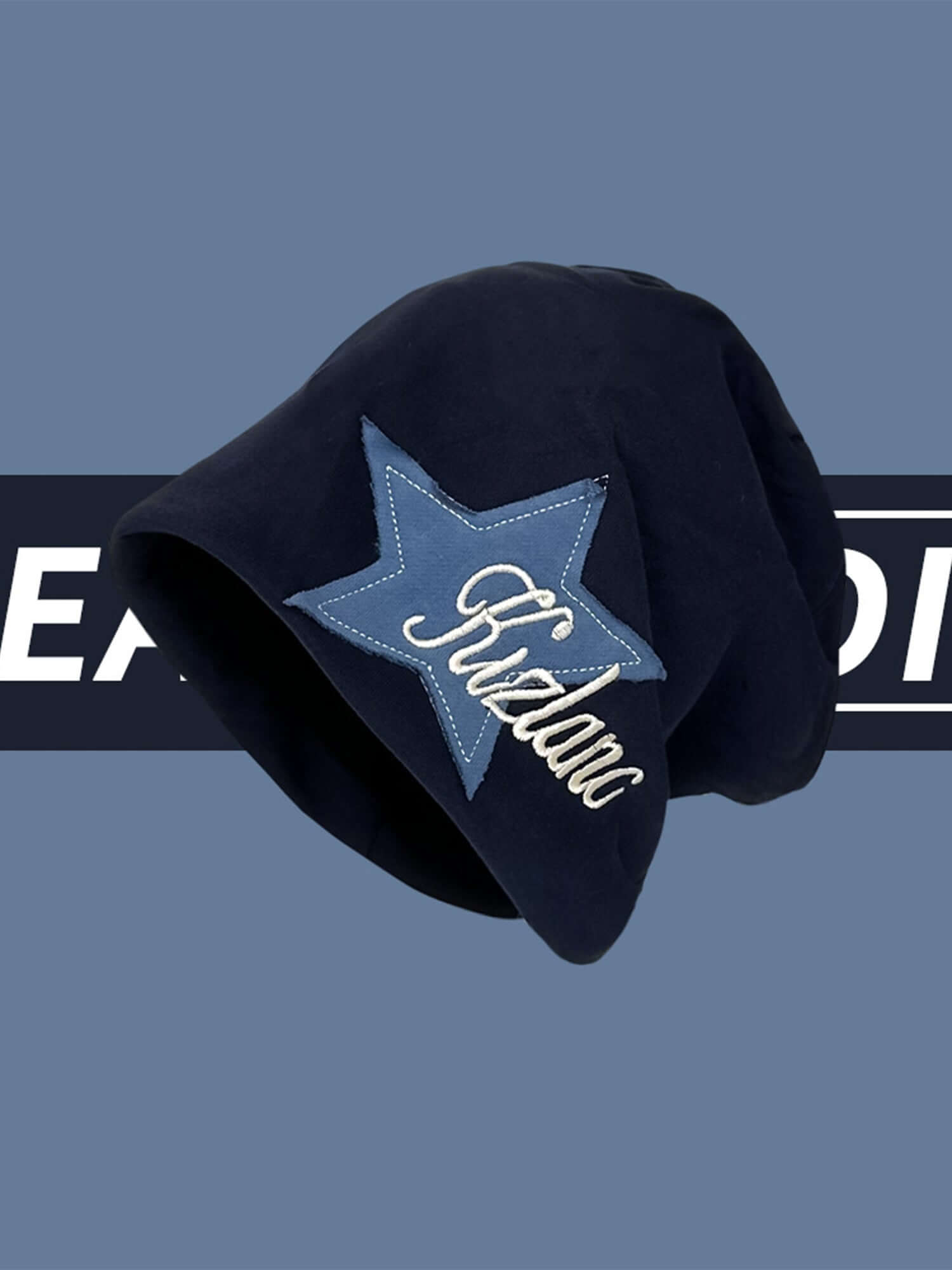 Add a playful edge to your outfit with the Star Embroidered Wrap Hat — the perfect blend of comfort and bold street style. Made from soft acrylic, this hat features a stylish pink star print, "Rockstar" text embroidery, and a stretchy fit that provides a