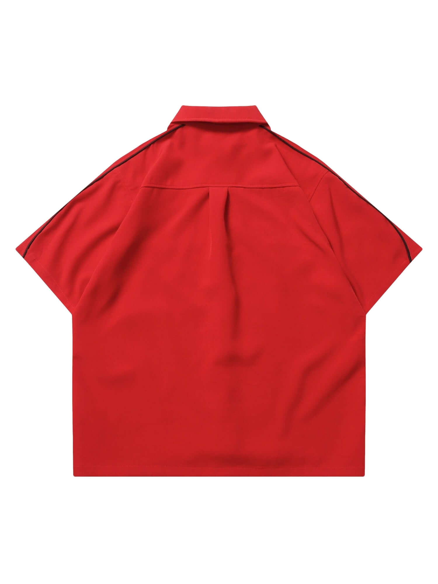 Add star power to your casual wardrobe with the Star Zipper Design Shirt — a bold and relaxed piece built for comfort and impact. Made from soft cotton, this oversized short-sleeve shirt features a clean round neck and standout black star graphic for a mo