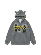 Star Embroidered Hooded Sweatshirt Mickey Inspired Cozy Style - 3008
