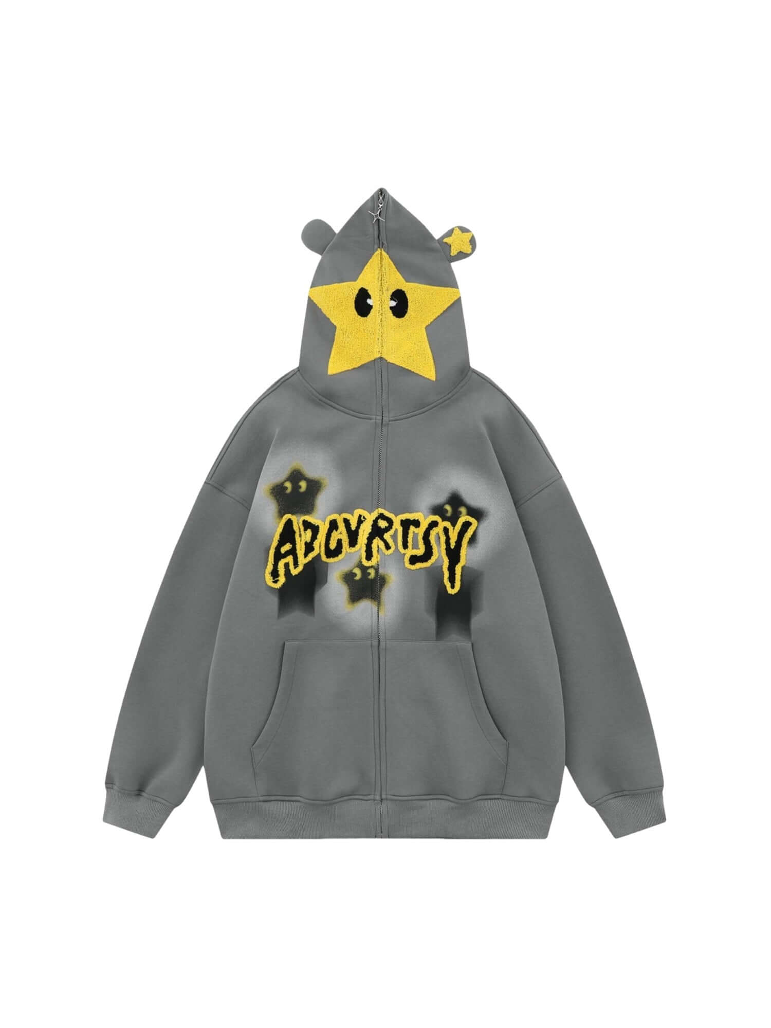 Star Embroidered Hooded Sweatshirt Mickey Inspired Cozy Style - 3008