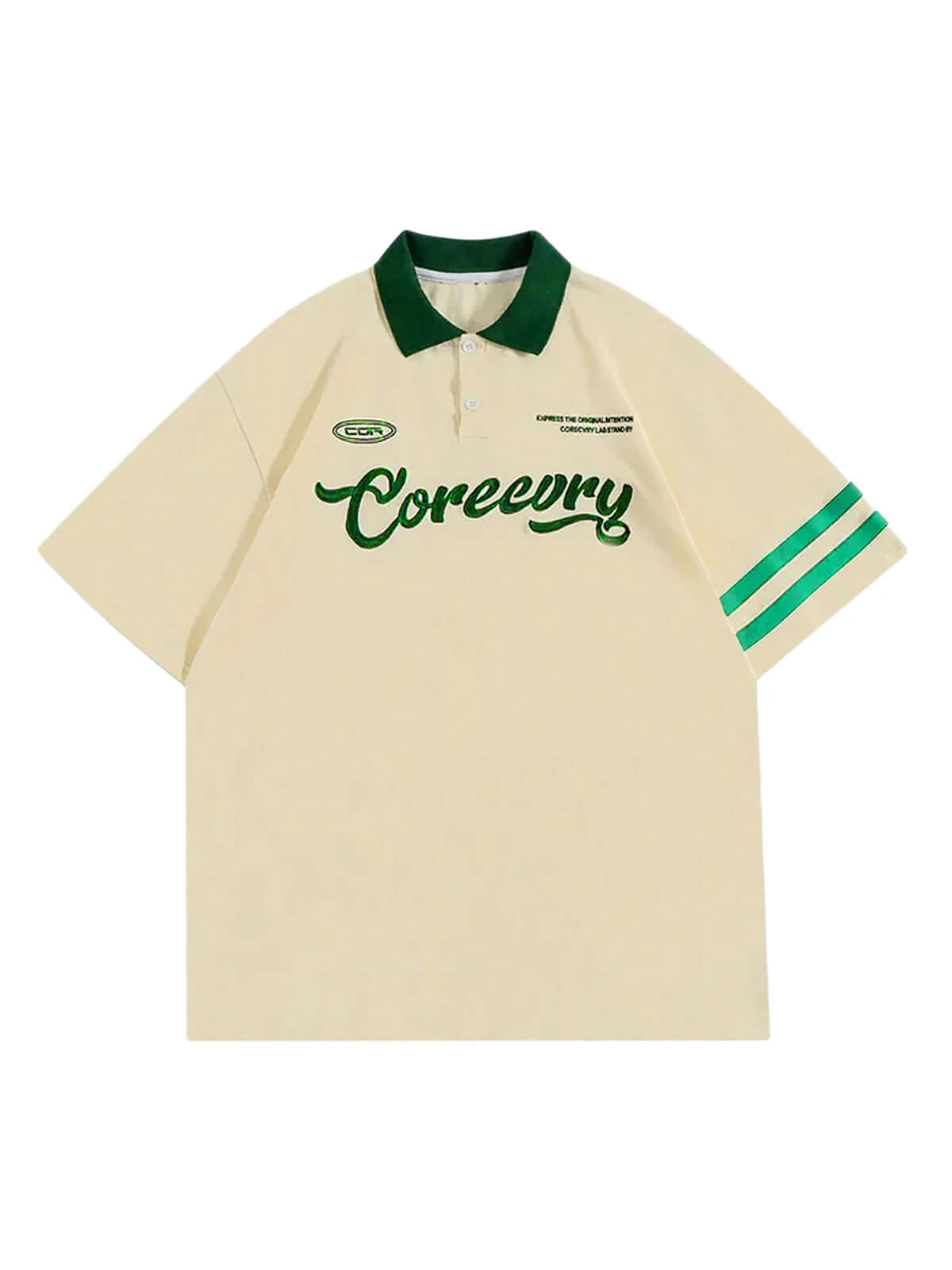 Letter Embroidered Polo Shirt Casual Sporty Streetwear - 5004 - Xokool ®