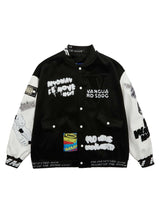 Pink Terry Patch Embroidered Hip Hop Baseball Jersey - 10504