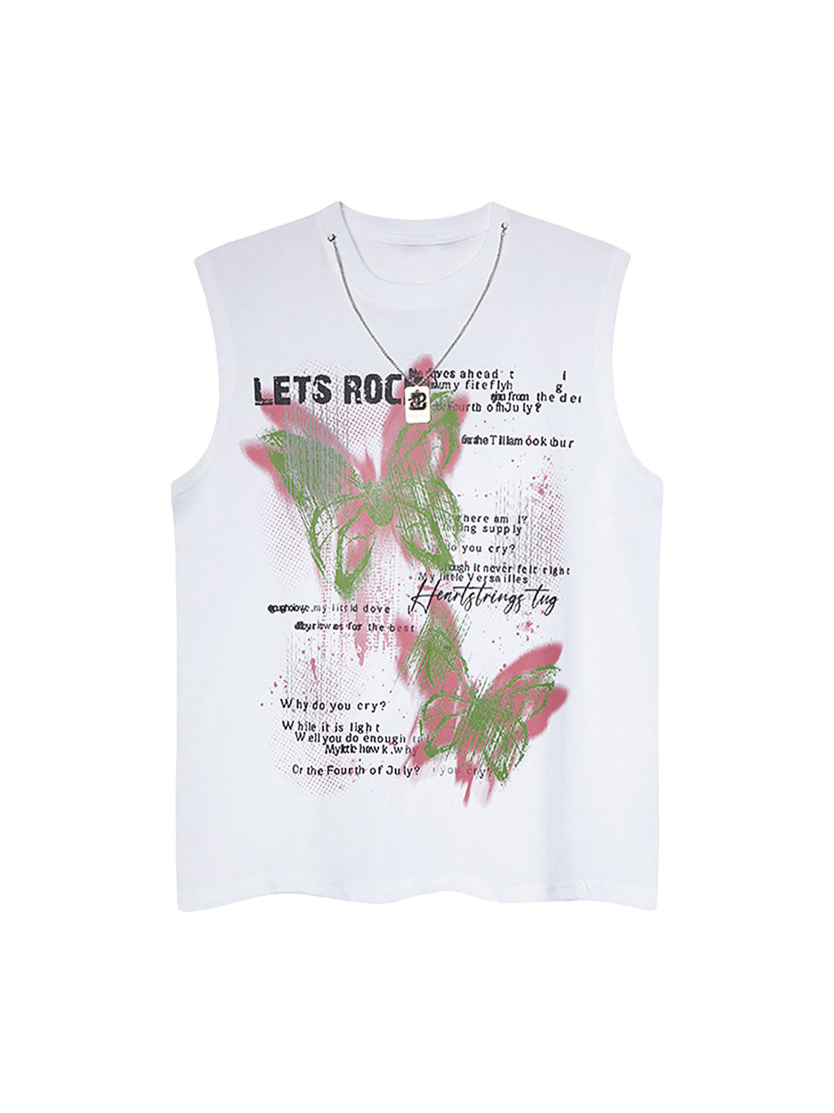 Street Butterfly Graphic Tank Top Streetwear