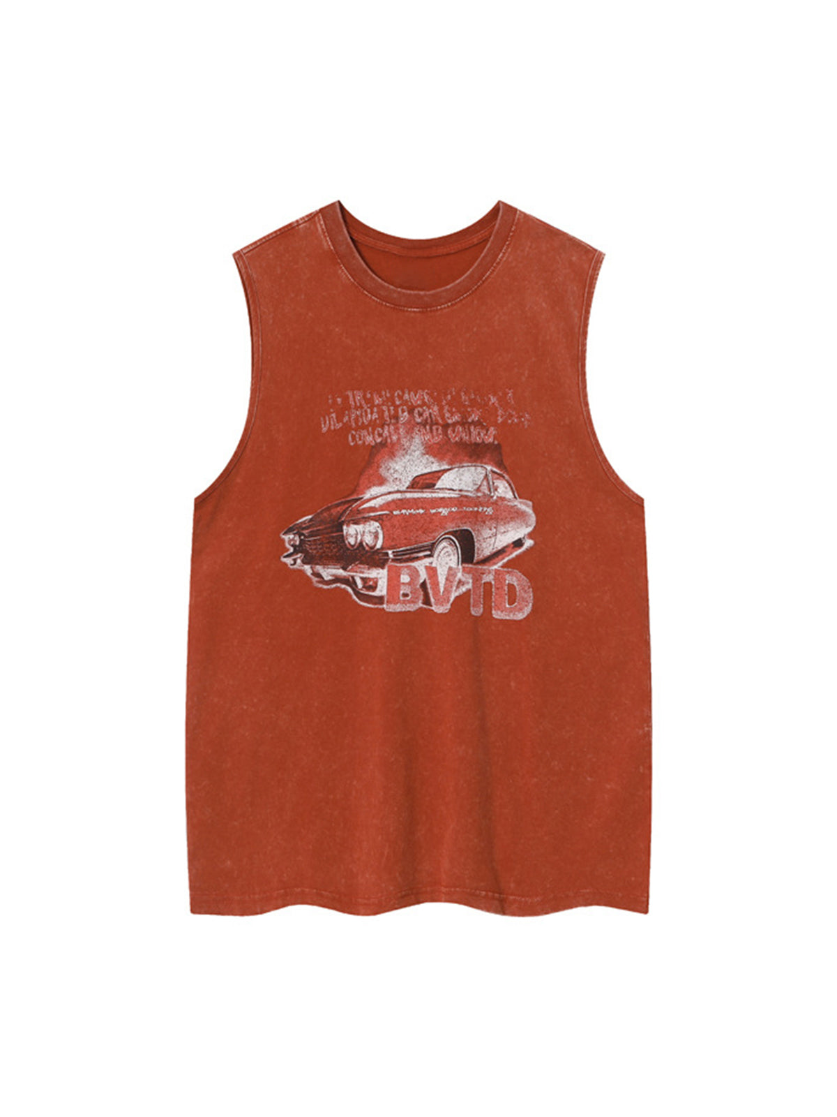 Street Racing Print Vest Streetwear