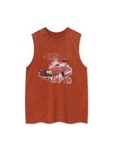 Street Racing Print Vest Streetwear