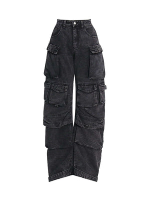 Add rugged edge to your everyday look with the Street Stitching Multi Pocket Workwear Washed Jeans — a practical and stylish essential for modern streetwear. Crafted from durable denim, these jeans feature multiple utility pockets, reinforced stitching, a