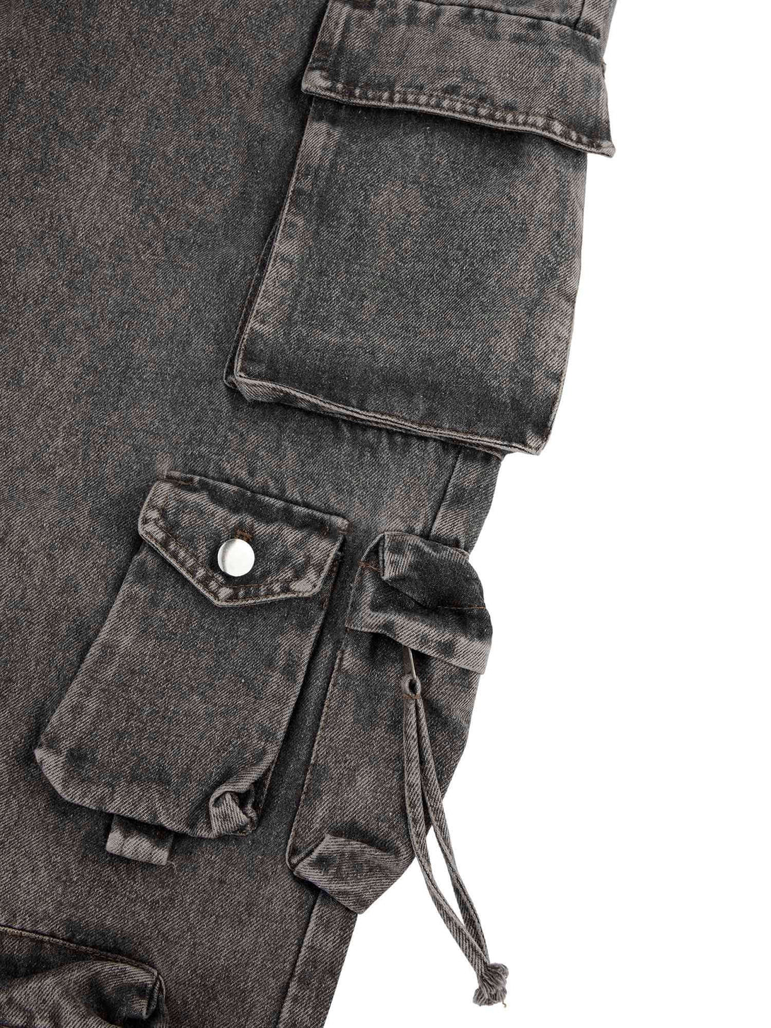 Add rugged edge to your everyday look with the Street Stitching Multi Pocket Workwear Washed Jeans — a practical and stylish essential for modern streetwear. Crafted from durable denim, these jeans feature multiple utility pockets, reinforced stitching, a