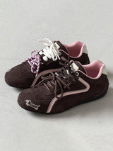 Suede Lace Up Sneakers Streetwear
