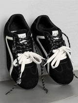 Suede Lace Up Sneakers Streetwear