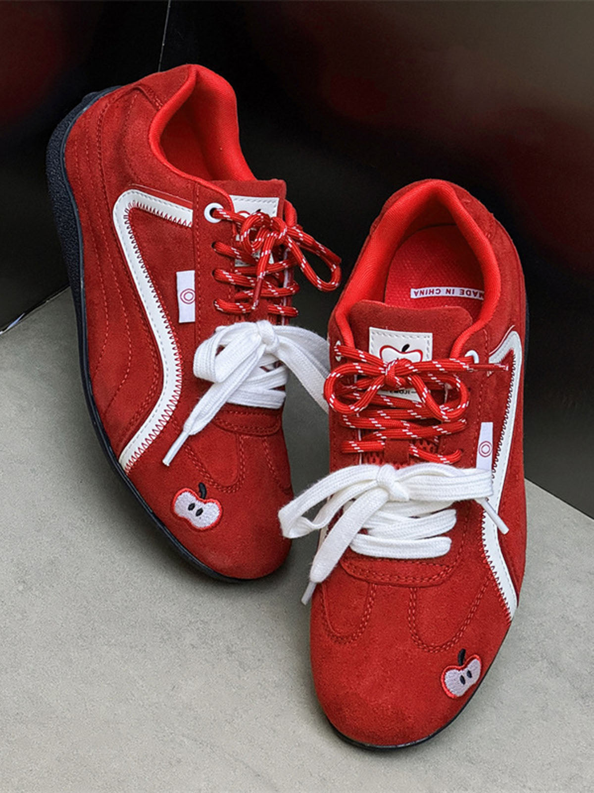 Suede Lace Up Sneakers Streetwear