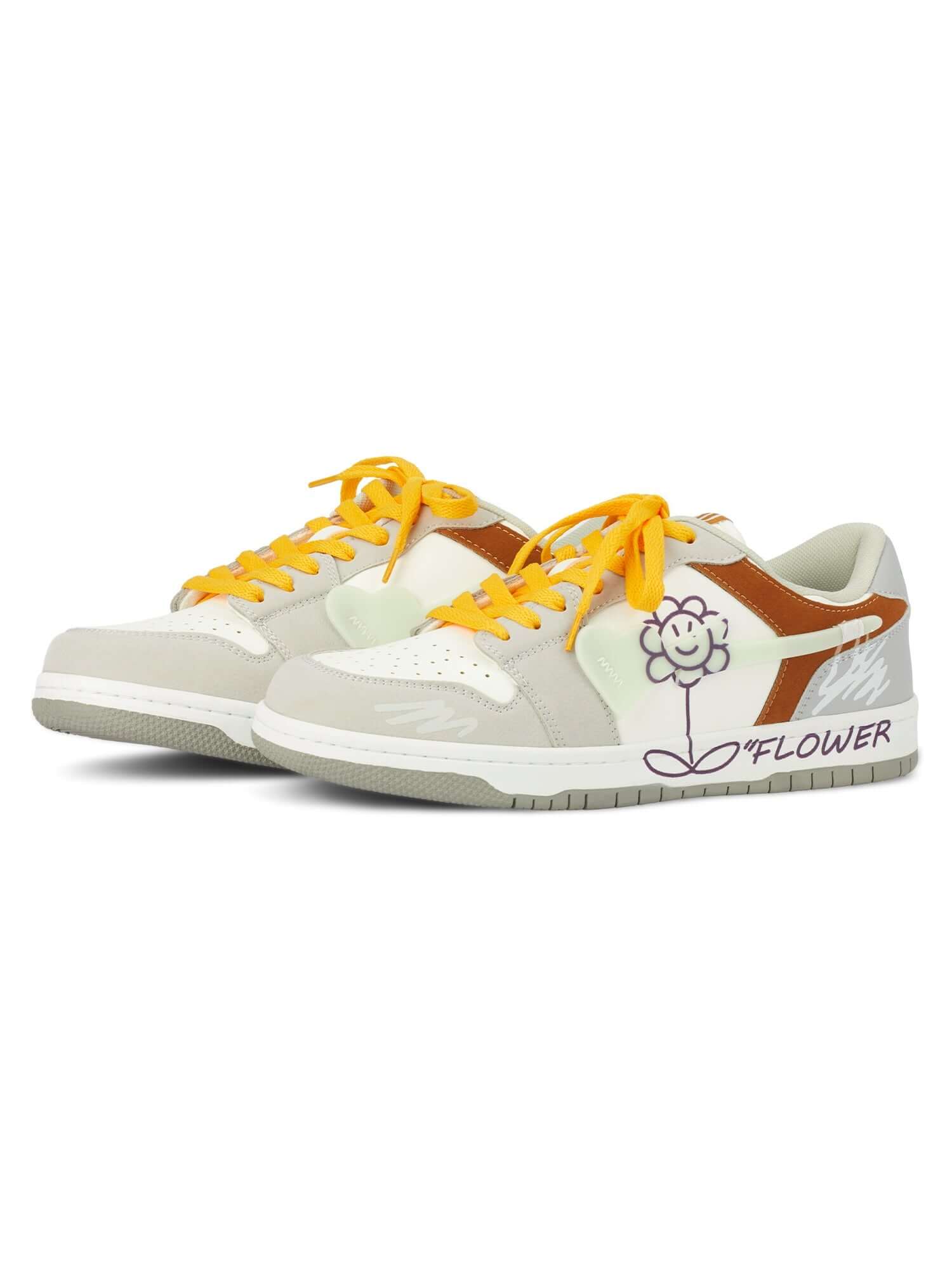 Step up your streetwear game with the Sunflower Hip-Hop Skate Shoes — where bold design meets ultimate comfort. Crafted from premium leather and suede, these sneakers feature a unique zipper closure for easy wear, reflective details for added flair, and s