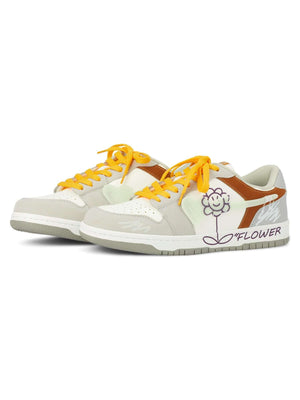 Step up your streetwear game with the Sunflower Hip-Hop Skate Shoes — where bold design meets ultimate comfort. Crafted from premium leather and suede, these sneakers feature a unique zipper closure for easy wear, reflective details for added flair, and s