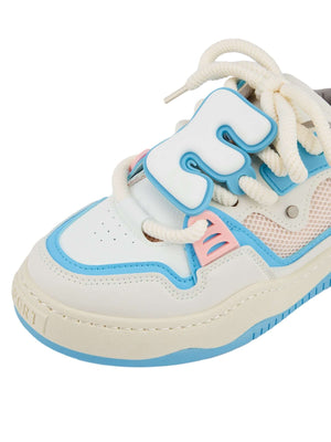 Stay active and stylish with The Niche Thick Bottom Hundred With Board Shoes — a perfect fusion of functionality and modern design. Crafted from breathable mesh and durable synthetic leather, these sneakers feature easy-to-adjust velcro straps for a secur
