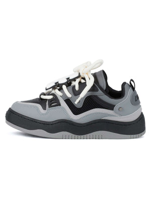 Stay active and stylish with The Niche Thick Bottom Hundred With Board Shoes — a perfect fusion of functionality and modern design. Crafted from breathable mesh and durable synthetic leather, these sneakers feature easy-to-adjust velcro straps for a secur