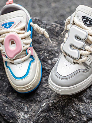 Stay active and stylish with The Niche Thick Bottom Hundred With Board Shoes — a perfect fusion of functionality and modern design. Crafted from breathable mesh and durable synthetic leather, these sneakers feature easy-to-adjust velcro straps for a secur